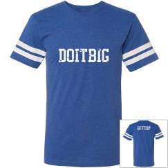 Blue and white stripe off top T-Shirt