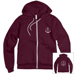 Rock and Salt zip up hoodie