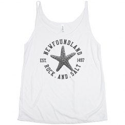 Flowy rock and salt star fish tank 