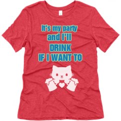 Ladies Relaxed Fit Super Soft Triblend Tee