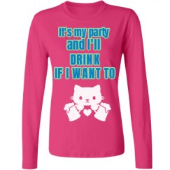 Ladies Relaxed Fit Basic Long Sleeve Tee