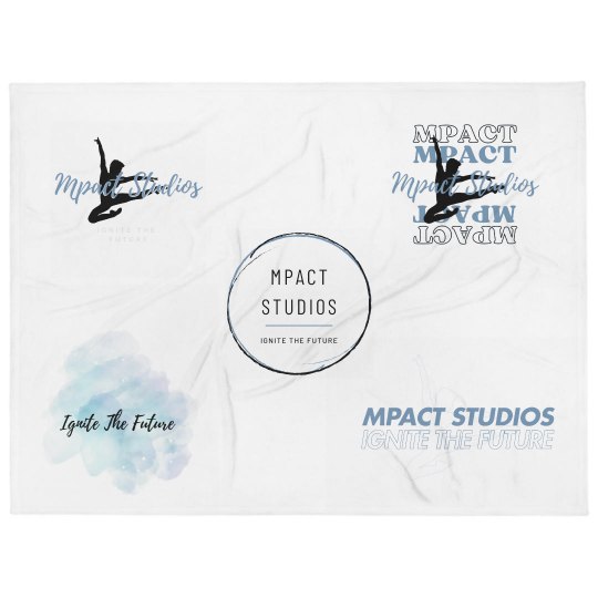 60 Inch Multi Logo Throw Blanket