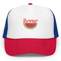 Watermelon Summer Peak Cap