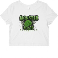 Ladies Slim Fit Crop Top Tee