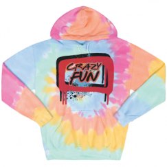 Unisex Tie-Dye Fleece Hoodie