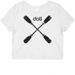 Ladies Slim Fit Crop Top Tee