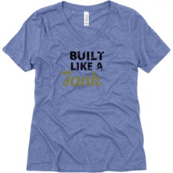 Ladies Relaxed Fit Super Soft Triblend V-Neck Tee