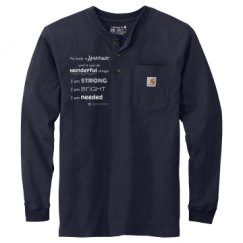 Unisex Carhartt Long Sleeve Henley Tee 