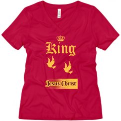 Ladies Relaxed Fit V-Neck Tee