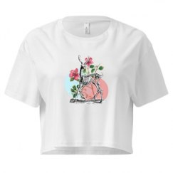 Ladies Festival Cali Crop Top Tee