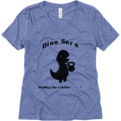 Ladies Relaxed Fit Super Soft Triblend V-Neck Tee