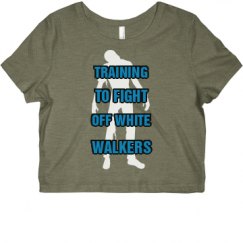 Ladies Slim Fit Crop Top Tee