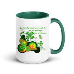 15oz Ceramic Mug with Color Inside