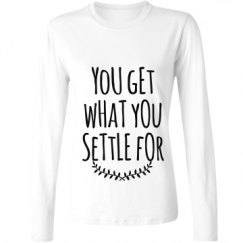 Ladies Relaxed Fit Basic Long Sleeve Tee