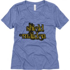 Ladies Relaxed Fit Super Soft Triblend V-Neck Tee