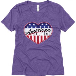 Ladies Relaxed Fit Super Soft Triblend V-Neck Tee