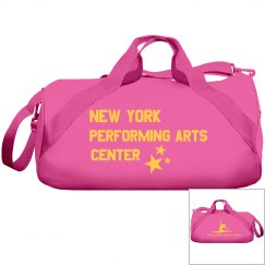 Pink yellow duffel 