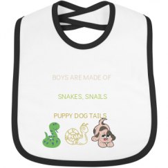 Infant Contrast Trim Bib