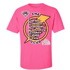 Unisex Ultra Cotton Safety Neon Crewneck Tee