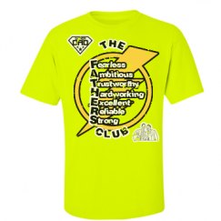 Unisex Ultra Cotton Safety Neon Crewneck Tee