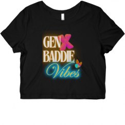 Ladies Slim Fit Crop Top Tee