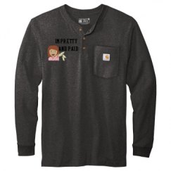 Unisex Carhartt Long Sleeve Henley Tee 