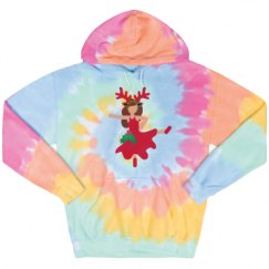 Unisex Tie-Dye Fleece Hoodie