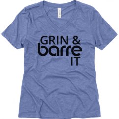 Ladies Relaxed Fit Super Soft Triblend V-Neck Tee