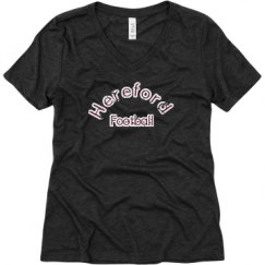 Ladies Relaxed Fit Super Soft Triblend V-Neck Tee