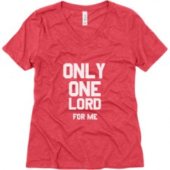 Ladies Relaxed Fit Super Soft Triblend V-Neck Tee