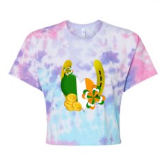 Women's Tie Dye Crop Top Tee