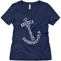 Ladies Relaxed Fit V-Neck Tee