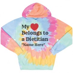 Unisex Tie-Dye Fleece Hoodie
