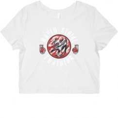 Ladies Slim Fit Crop Top Tee