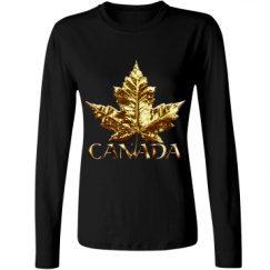 Ladies Relaxed Fit Basic Long Sleeve Tee