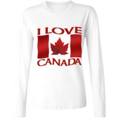 Ladies Relaxed Fit Basic Long Sleeve Tee