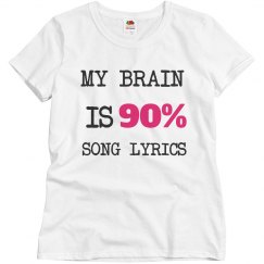 Song Lyric Women's Tshirt