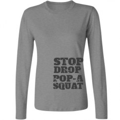 Ladies Relaxed Fit Basic Long Sleeve Tee