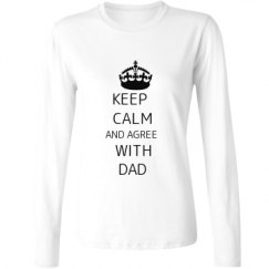 Ladies Relaxed Fit Basic Long Sleeve Tee