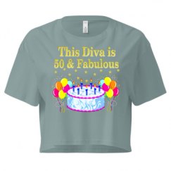 Ladies Festival Cali Crop Top Tee