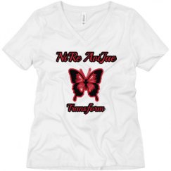 Ladies Relaxed Fit V-Neck Tee