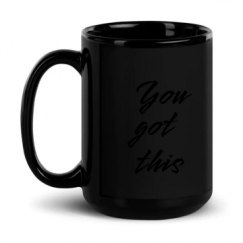 15oz Black Glossy Mug