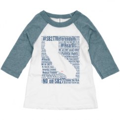 Toddler 3/4 Sleeve Raglan Tee