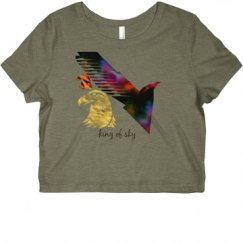 Ladies Slim Fit Crop Top Tee