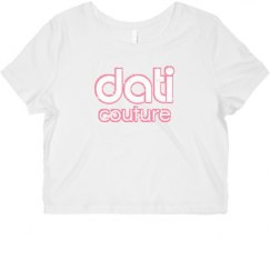 Ladies Slim Fit Crop Top Tee