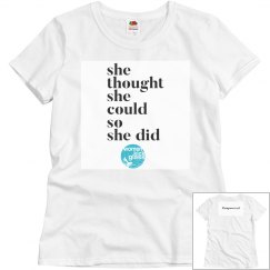 She thought she could tee