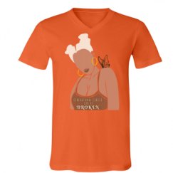 Unisex V-Neck Jersey Tee