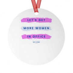 Metal Round Christmas Ornament