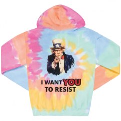 Unisex Tie-Dye Fleece Hoodie