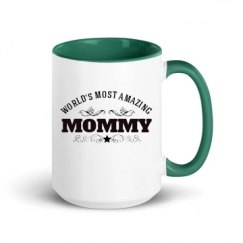 15oz Ceramic Mug with Color Inside